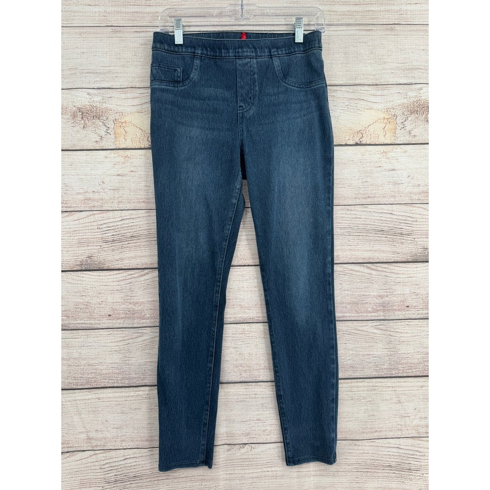 Spanx Jean-ish Leggings Women Medium Dark Indigo Skinny Pull On 20018R
